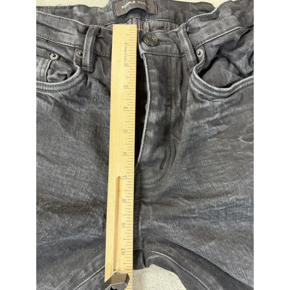 Purple Brand P001 Black Wash Slim Fit Jeans Low Rise Men's Size 33 Fits (32x33)
